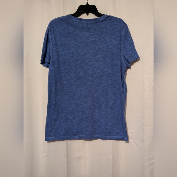 Jeans By Buffalo 3 Button Design Grey Short Sleeve Tee Mens Medium - Picture 2 of 6